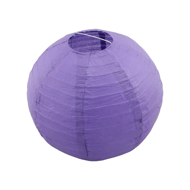purple 20 см/25 см/30 cm круглая Бумага Фонари на день рождения Свадебная вечеринка Декор, подарок, ремесло, сделай сам, светильник, подвесной фонарь-шар вечерние поставки - Цвет: purple