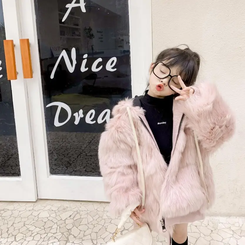 

Luxury Children fur Jackets Winter Real Natural fur Coat Thicker Warm Hooded Jackets for girls Kids Genuine Fur Overcoat Y3495