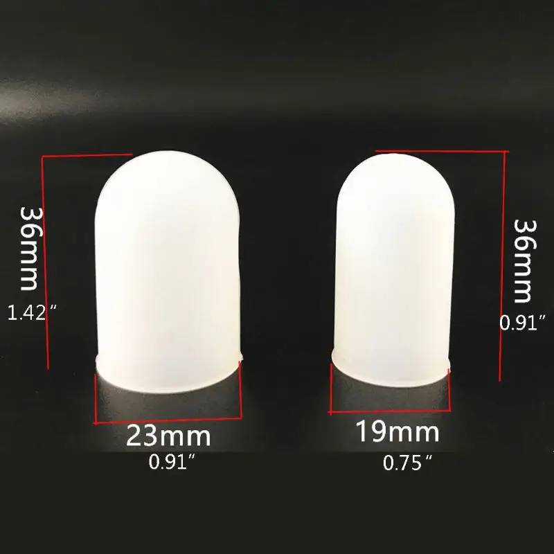 5Pcs Anti-dust Heat Resistant Anti Slip Silicone Finger Sleeves Jewelry Making