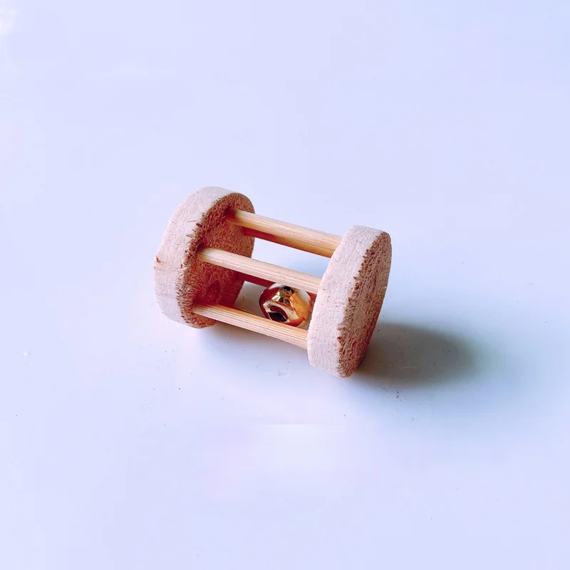 

2021 Hot Hamster Wooden Toy Hamster Rabbit Pet Parrot Play Molar Supplies