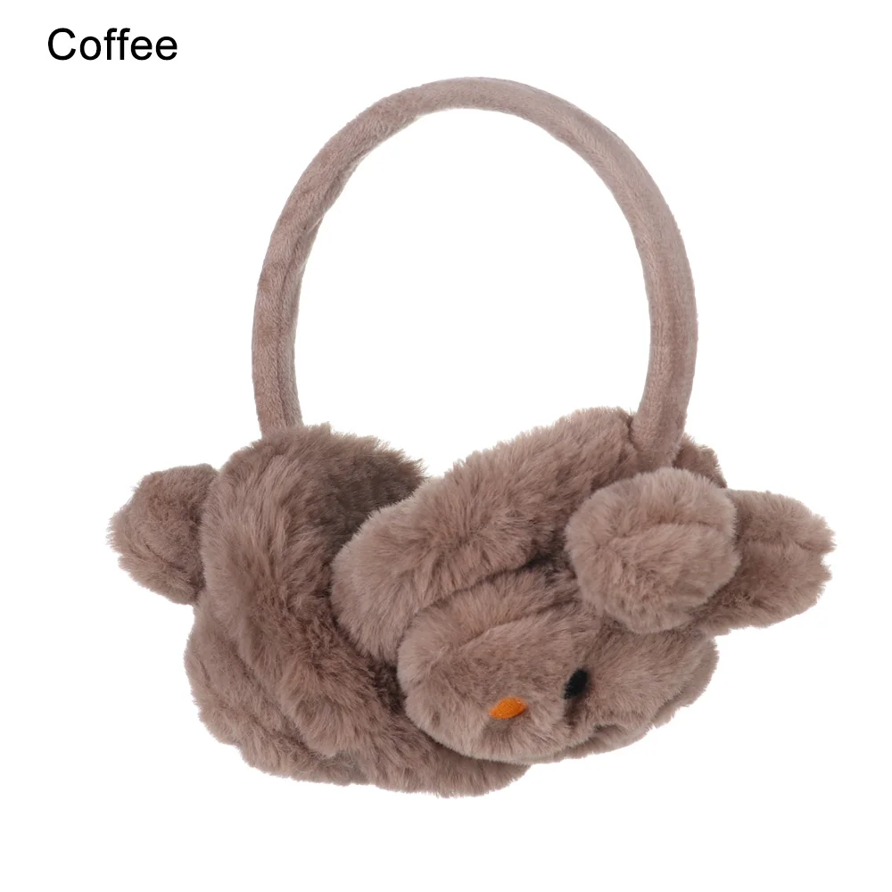 Rabbit-coffee Зимние наушники для ушей, теплые милые Детские утепленные плюшевые наушники с единорогом, новинка, высокое качество, покрытие для ушей, теплые аксессуары, подарки для детей - Цвет: Rabbit-coffee
