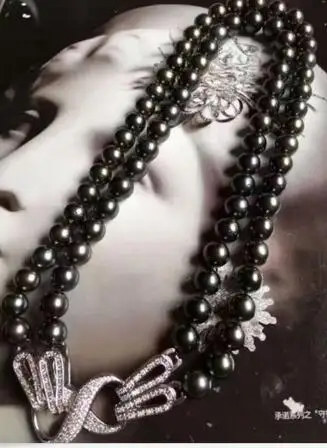 Ожерелье из жемчуга 9-10 мм 17 5-18 5 дюйма