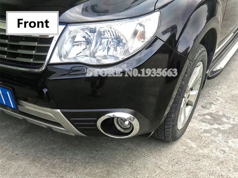 Для Subaru Forester ABS Хромированная передняя и задняя противотуманная фара накладка 2009