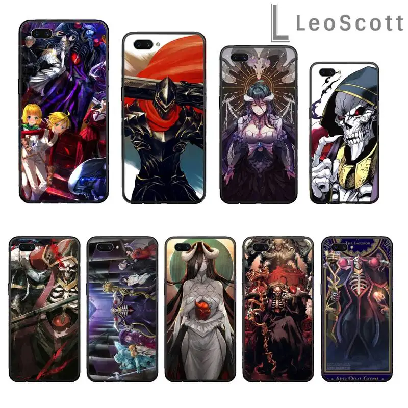 

Overlord anime Ainz Ooal Gown Phone Case For OPPO R9 R11 R15 R17 RENO Realme S PLUS Normal 2z 3 5 C2 pro cover