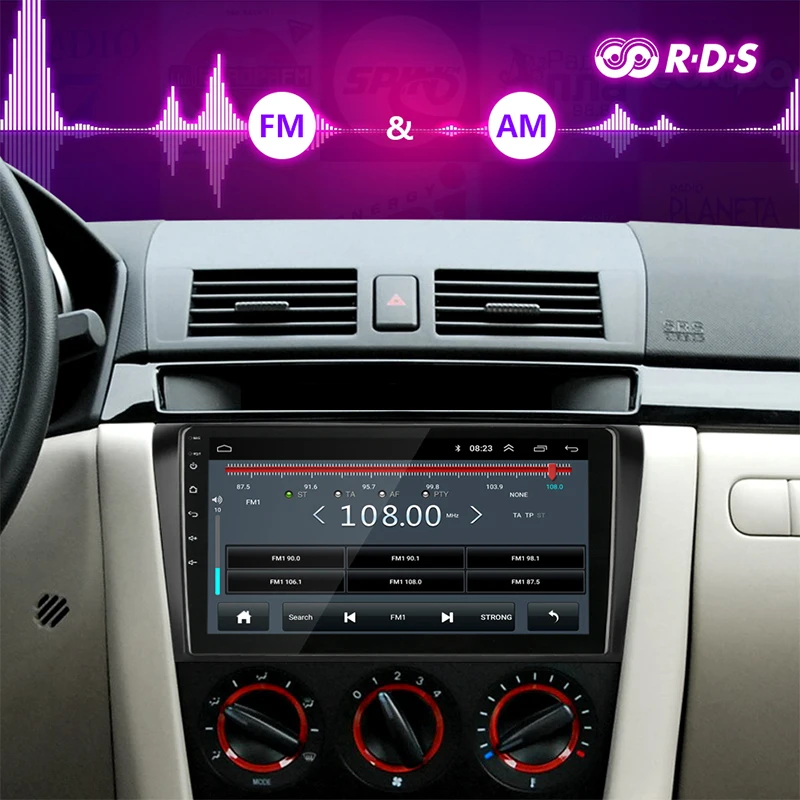 Android 8,1 2 din Автомобильный Радио мультимедийный плеер для Mazda 3 2004-2009 maxx axela RDS DSP навигация gps головное устройство авто стерео
