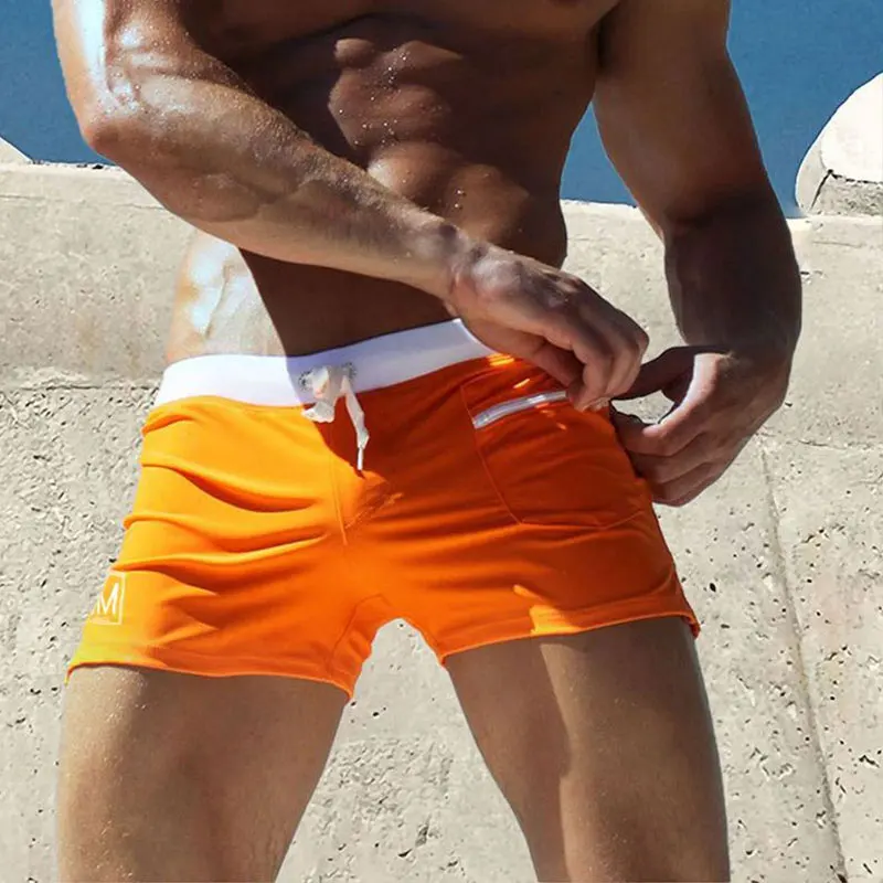 

Мужские плавки, горячая дышащая одежда для плавания, мужские купальные костюмы, боксеры, трусы, пляжные шорты Sunga Maillot De Bain