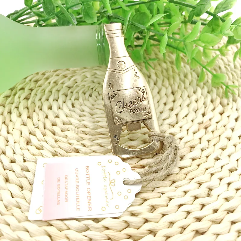 Открывалка для бутылок в форме золотого шампанского идеальный подарок свадебных