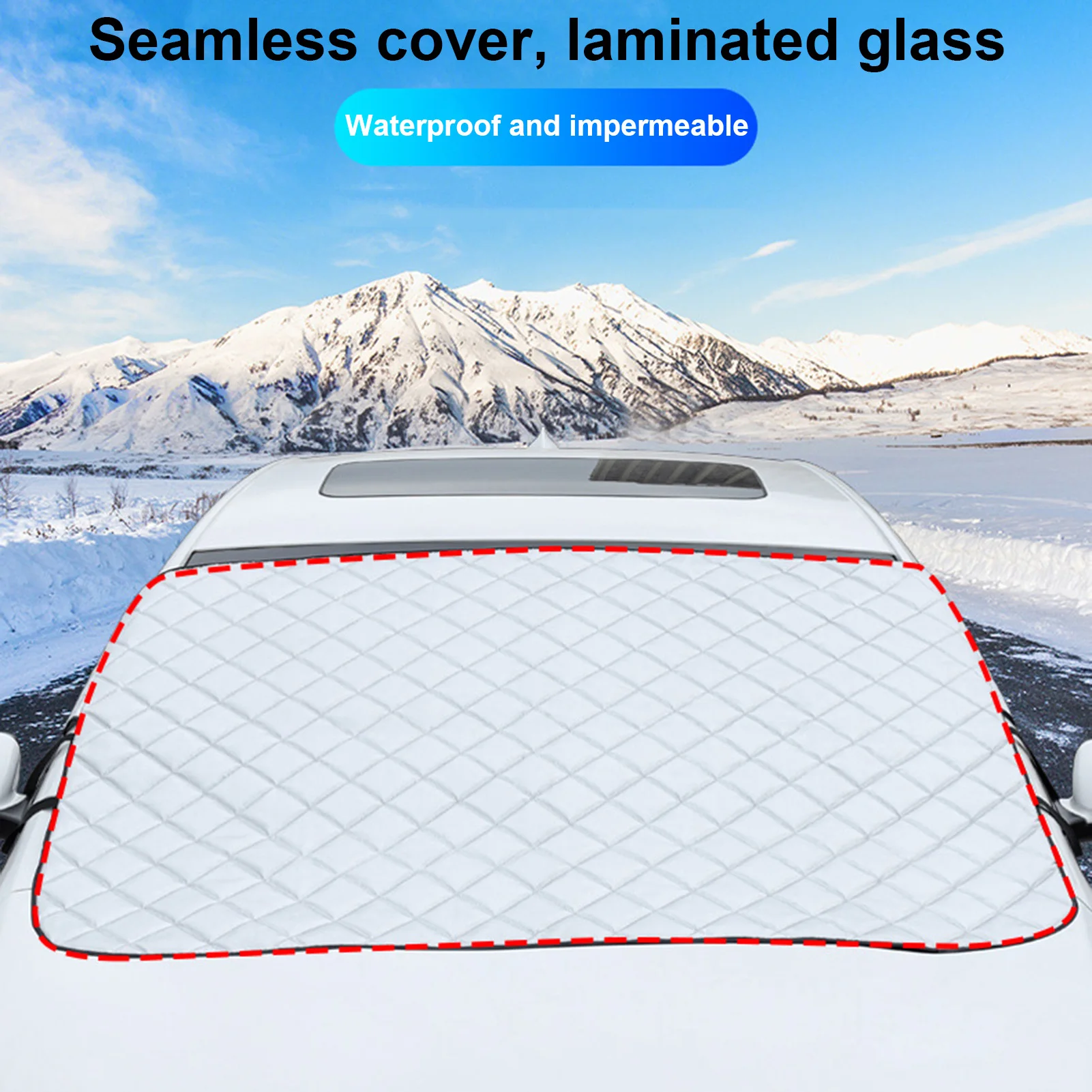 

Car Snow Covers Windscreen Cover Anti Snow Frost Ice Windshield Dust Protector Cover Heat Sun Shade Ice Snow Dust Protector