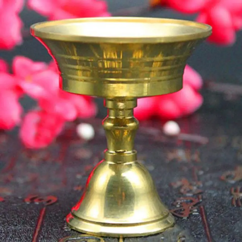 Candlestick Candelabrum Art Candle Holder Multi-size Golden Copper Alloy Home Decor Ornament