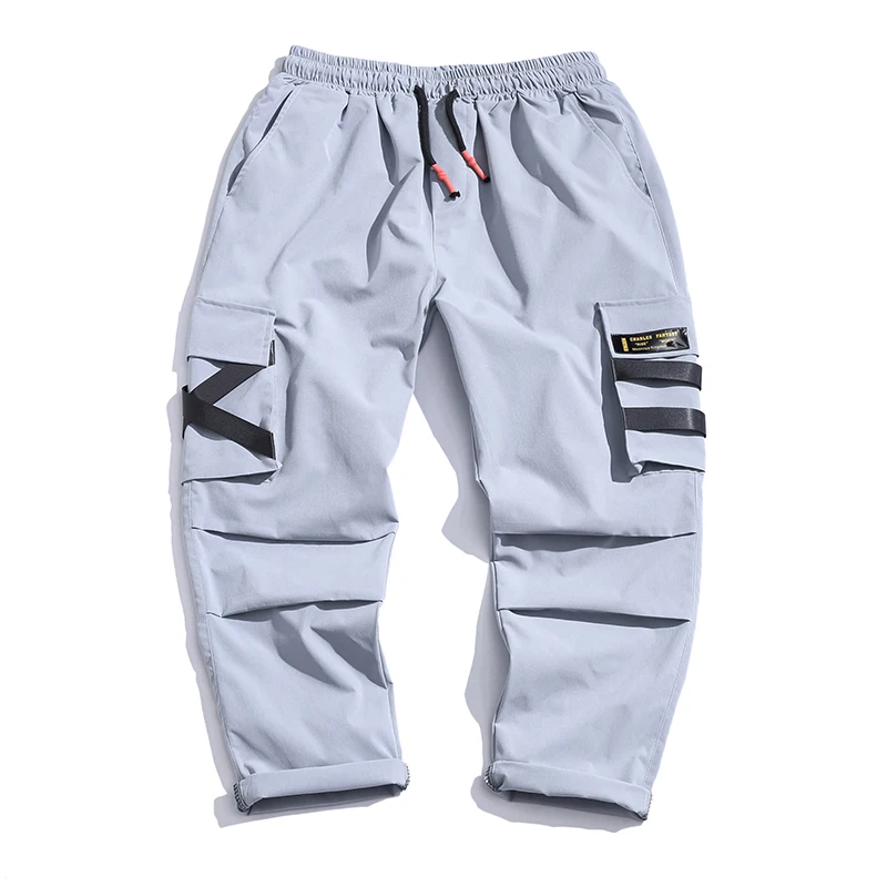 Hot Sale Men Joggers Hip Hop Harem Streetwear Pants Casual Trousers Popular Cargo Male Thin Sweatpants Summer Cool Fashion | Мужская