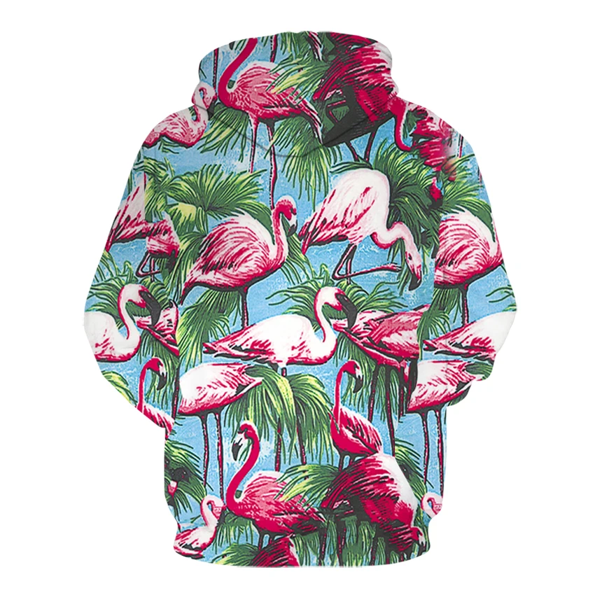 Новинка 2020 толстовки с фламинго для мужчин и женщин толстовка 3d принтом