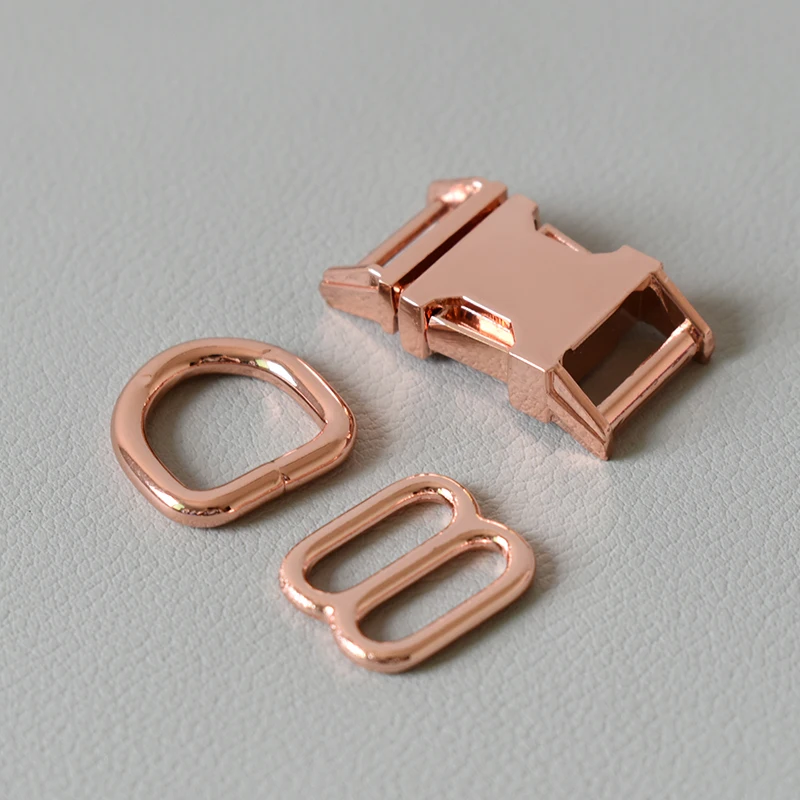 100 костюм розовое золото 5/8 дюймов (15 мм) боковой выпуск металлические пряжки