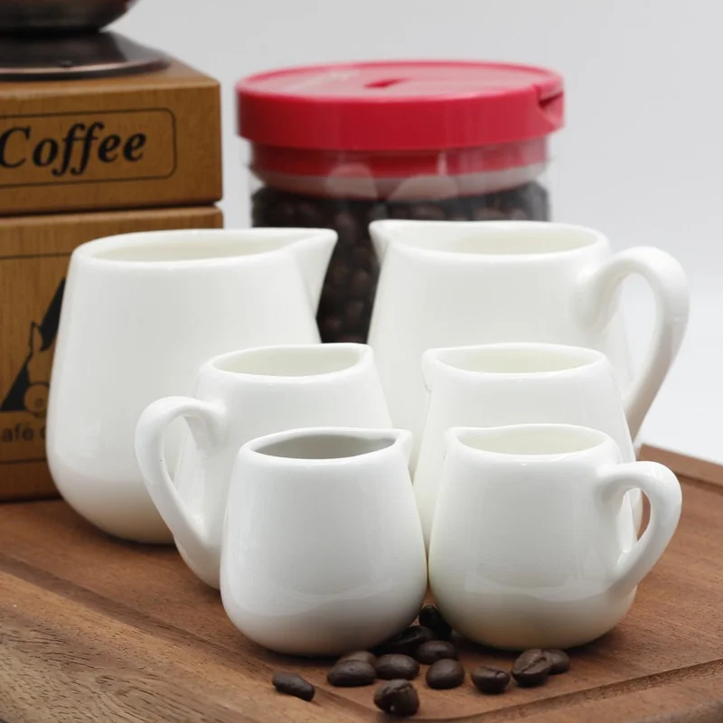 

European Coffeeware Ceramic Milk Jug Afternoon Tea Cafe Barista Coffee Maker Tools Milk Pitcher Cup Cafeteira Espumador De Leche