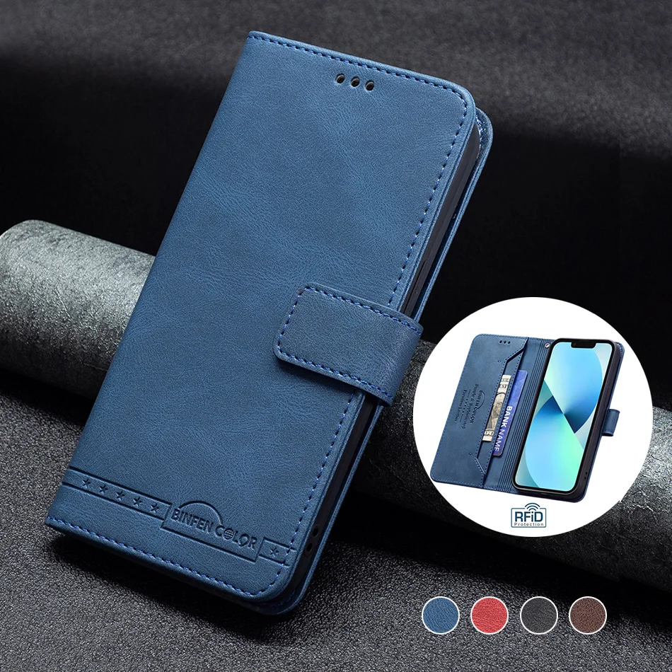

RFID Blocking Protect Flip Leather Case For Xiaomi 10T 11 Lite POCO M3 F3 X3 Redmi 9A 9C 9T Note 9 9S 10 4G 5G 10S 10 Pro Cover