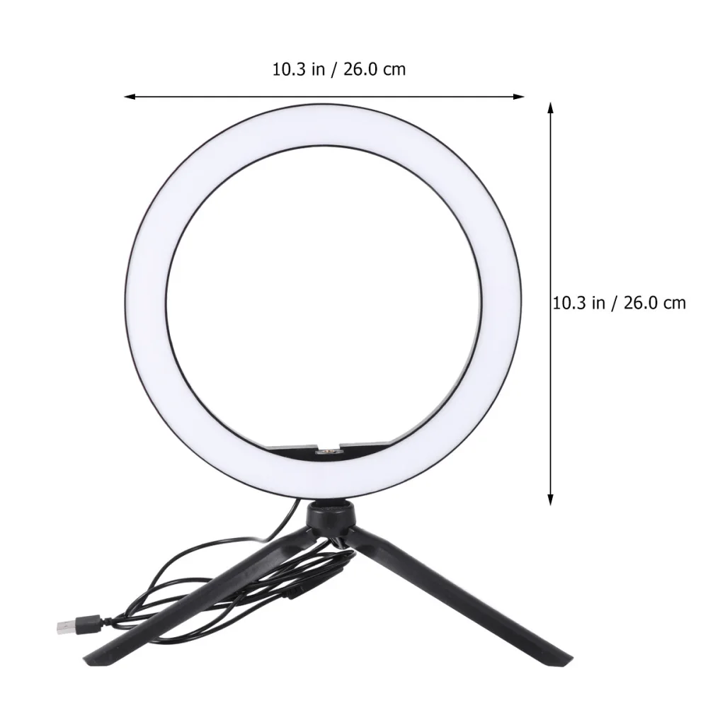 

1 Set Anchor LED Fill Light Beauty LED Ring Filling Lamp USB Charging Live Broadcast Fill Lamp Creative LED Beauty Lamp Dimmable
