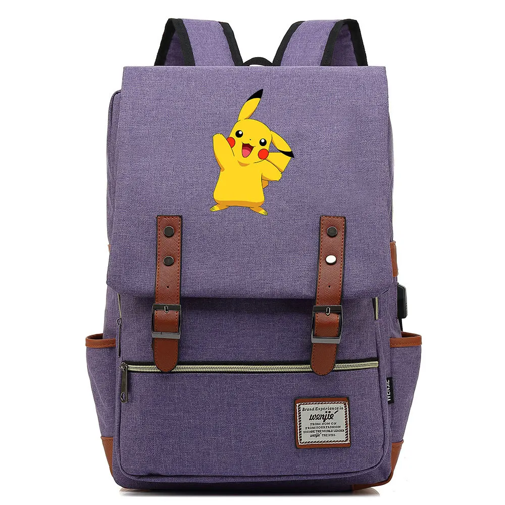 

Рюкзак с рисунком Пикачу, карманы, сумка для путешествий, сумка для ноутбука, сумки для детей и студентов