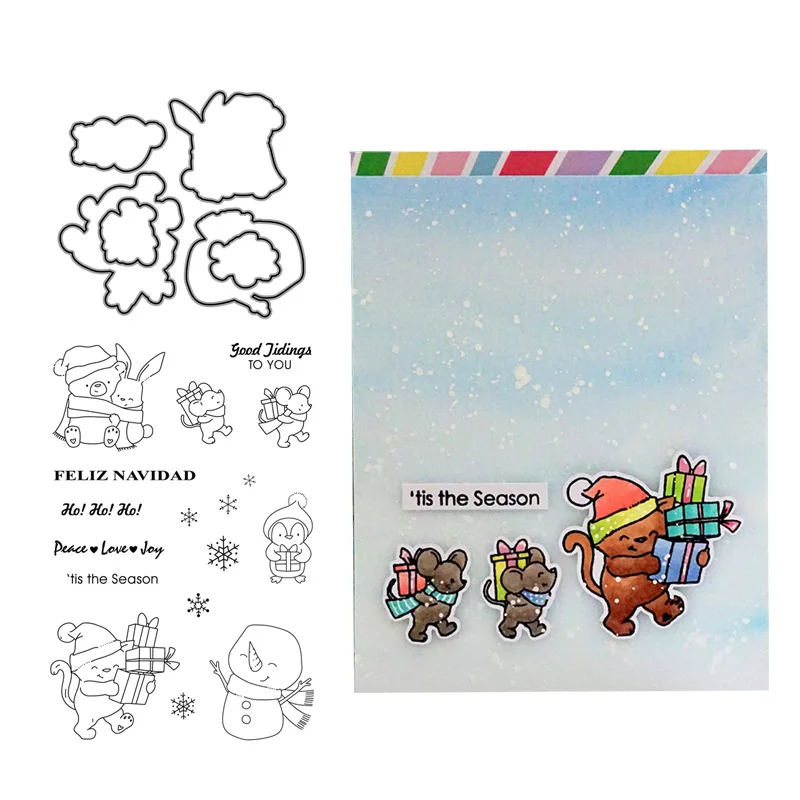 Металлические Вырубные штампы и CH its the season сделай сам скрапбукинг карточка