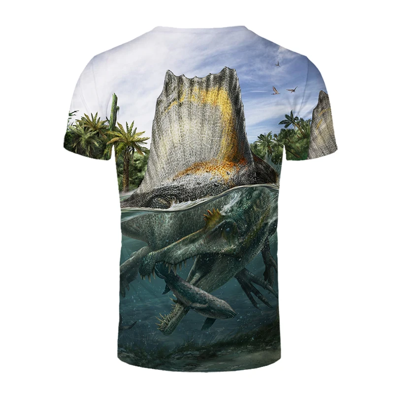 

2021 summer new 3D printed fish pattern men and women casual T-shirt fashion trend young cool men T-shirt hip-hop short sleeves