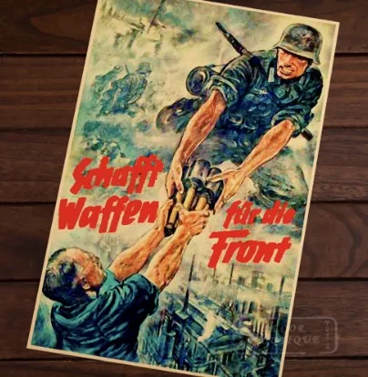 Синий Падение диктаторов уверены силы солдат WW2 арт постер декоративная стена холст Наклейки Плакаты бар Домашний Декор Gi - Цвет: Синий