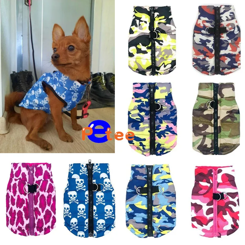 Водонепроницаемая камуфляжная одежда для домашних питомцев пальто маленьких