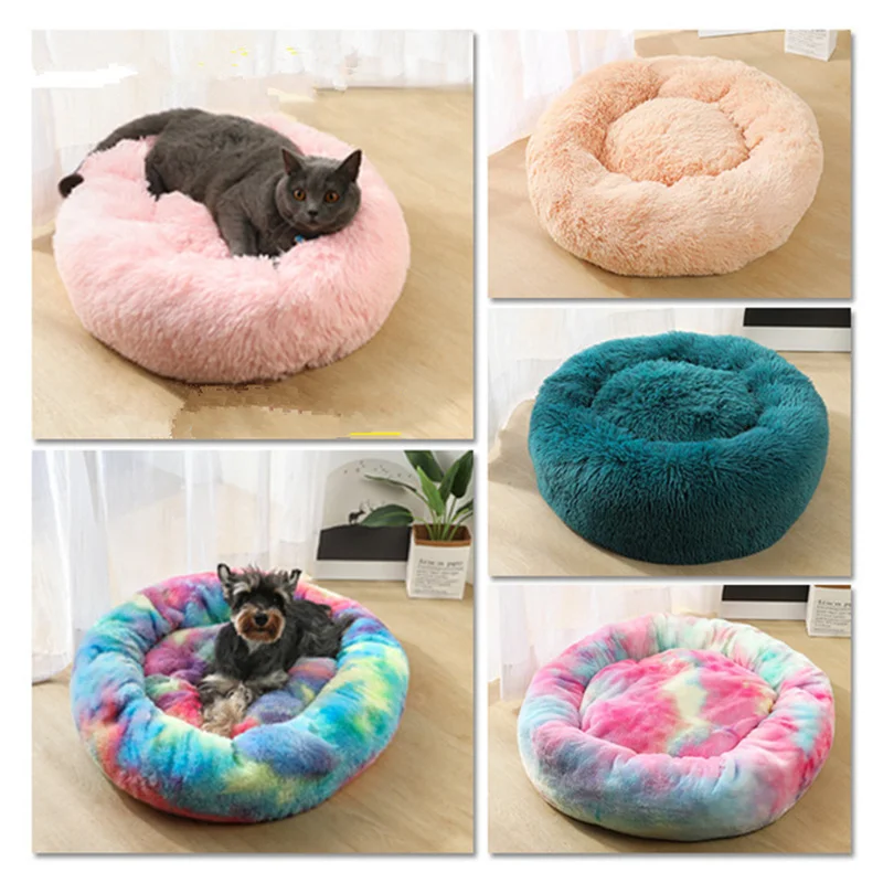 Pet Sofa Comfy Calming Dog Beds Large Medium Small Dogs Mat Puppy Labrador Amazingly Cat Marshmallow Bed Washable Plush | Дом и сад