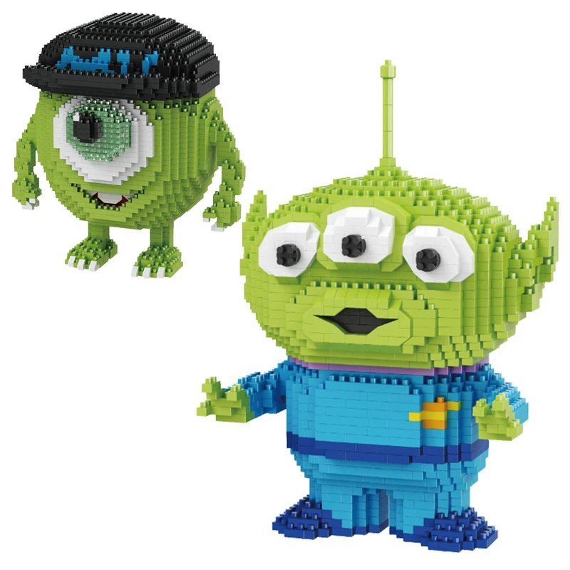 

1780pcs 8809 Etc Mini Blocks Big Size Cartoon Model Aliens Building Toy Anime Auction Figures Micro Brick Toys for Children Gift