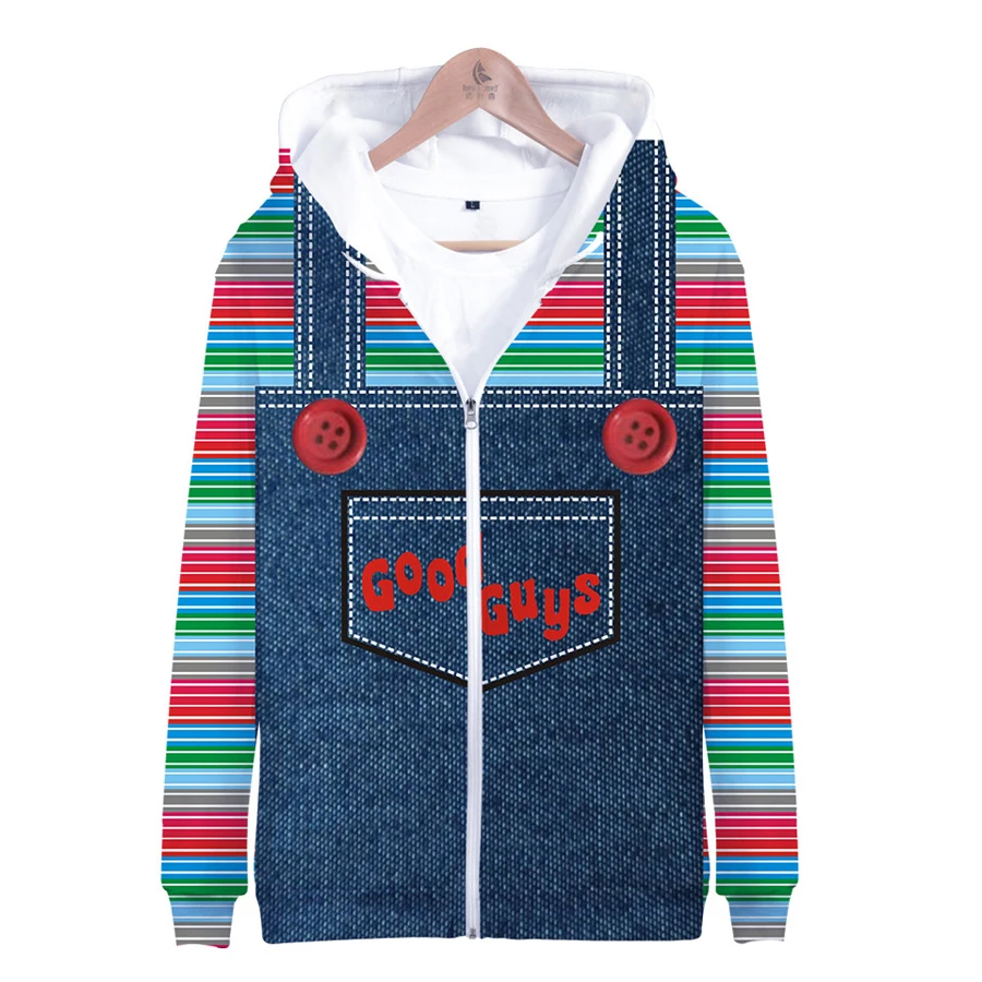 Бейсбольная куртка с 3D рисунком из фильма ужасы мужская куртка-бомбер верхняя