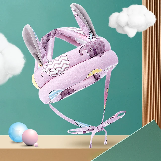 Gorro de seguridad antica&iacute;da para ni&ntilde;os, reposacabezas, suave, para aprender a caminar-5