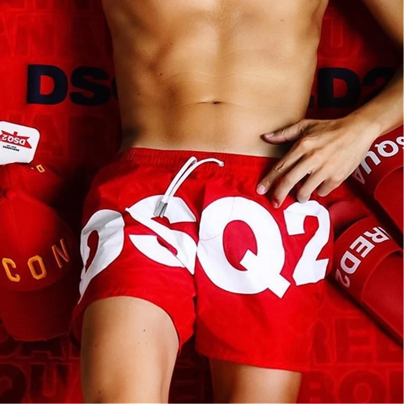

Men's Hawaii Beach Casual Shorts Fashion Style Breathable Personality Beach Trousers Casual Short Pants Letter Printing Short