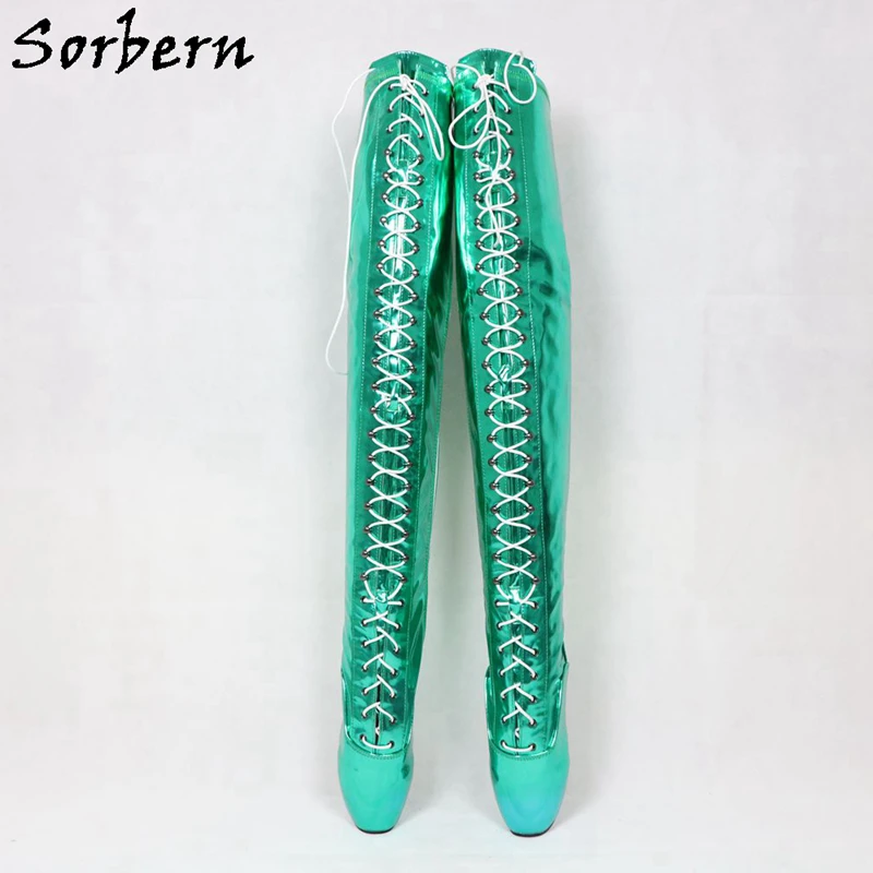 Женские сапоги до середины голени Sorbern черные туфли на высоком каблуке-стилете со