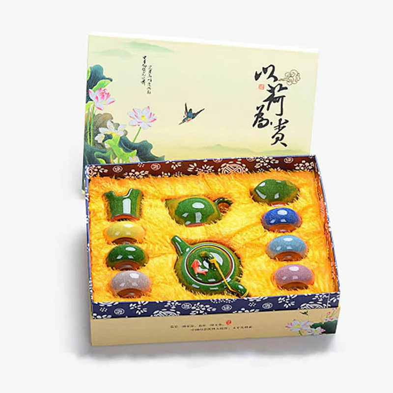 YeFine китайский чайный набор кунг-фу посуда для напитков керамический чайник