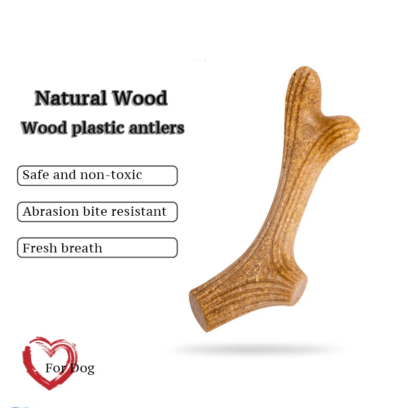 

Natural Pine Wood Durable Soft Dog Chew Toy Pet Dog Teeth Cleaning Toy Aggressive Chewers Food Toothbrush Dental Care