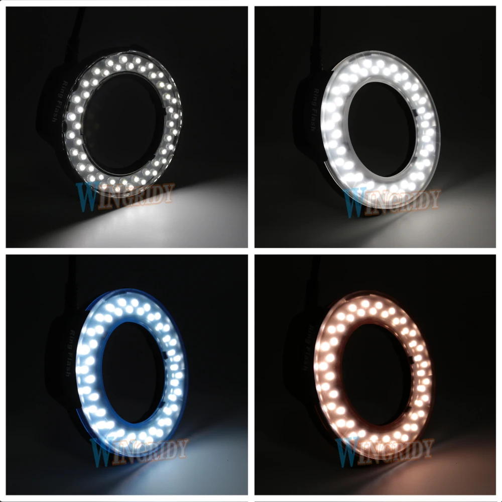 HD-130 светодиодный макро кольцо вспышка видео свет камера лампа освещение