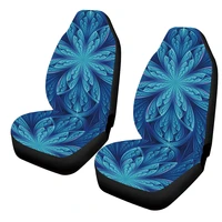 jun teng blue flower car front row seat cover universal polyester fiber material car interior design accessories for bmw e90