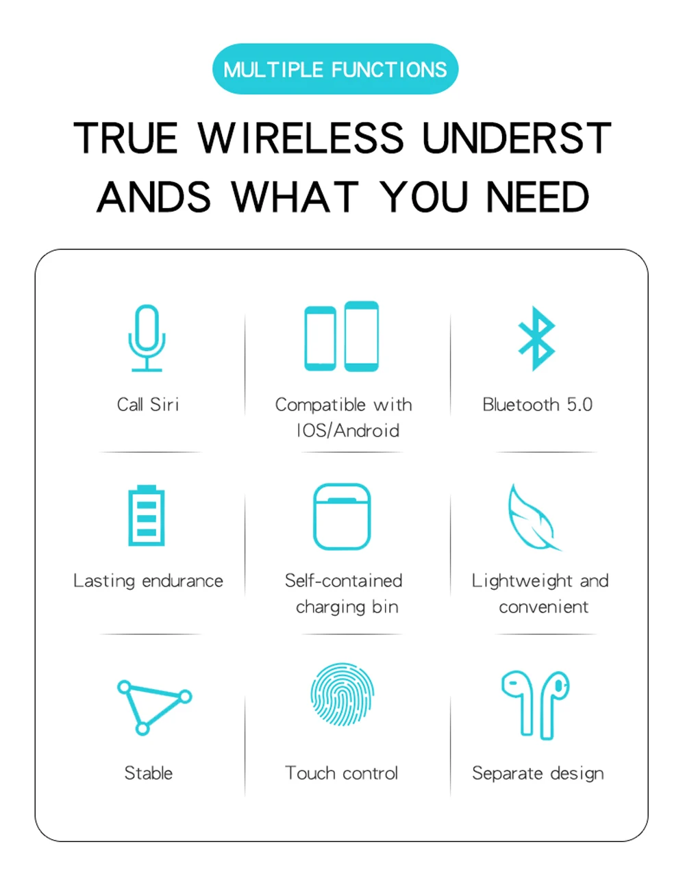 Bluetooth 5,0 наушники TWS беспроводные наушники Blutooth наушники спортивные наушники игровая гарнитура телефон PK Airdots