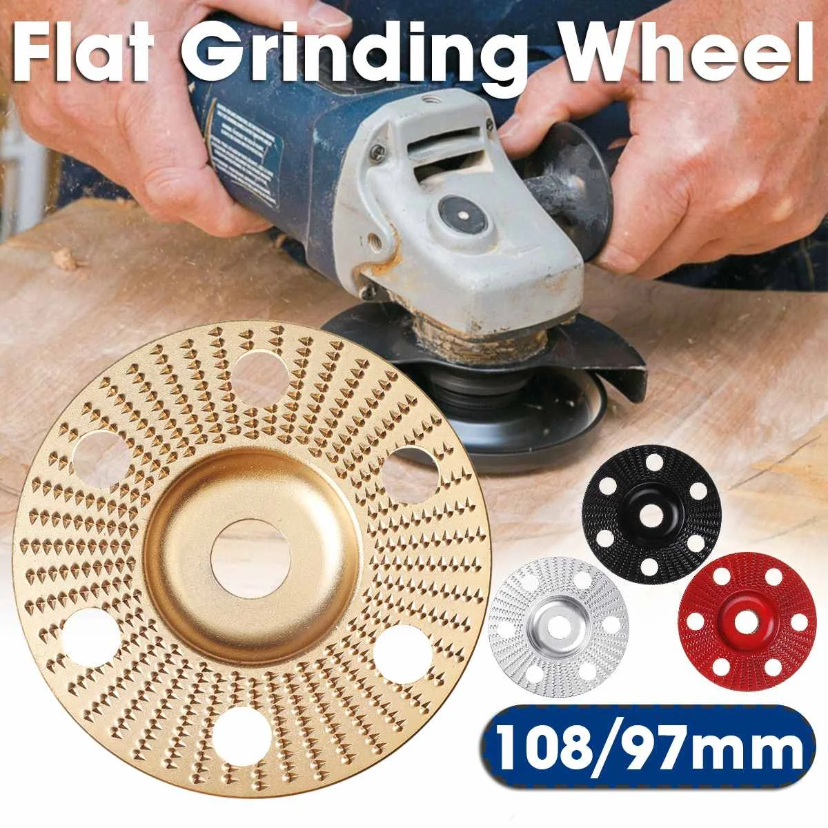 

Drillpro Bore Extreme Shaping Disc Tungsten Carbide Wood Sanding Carving Tool Abrasive Disc Tools for Angle Grinder 22mm 16mm