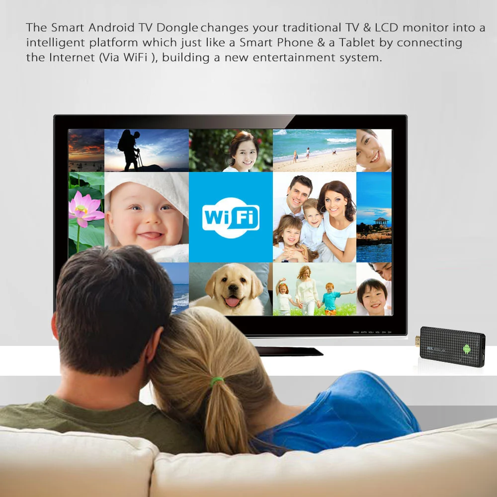MK809 IV TV Stick Android 5 1 Dongle RK3229 четырехъядерный ГБ/8 ГБ UHD 4K HD мини ПК Miracast / DLNA H.265 Wi Fi Смарт