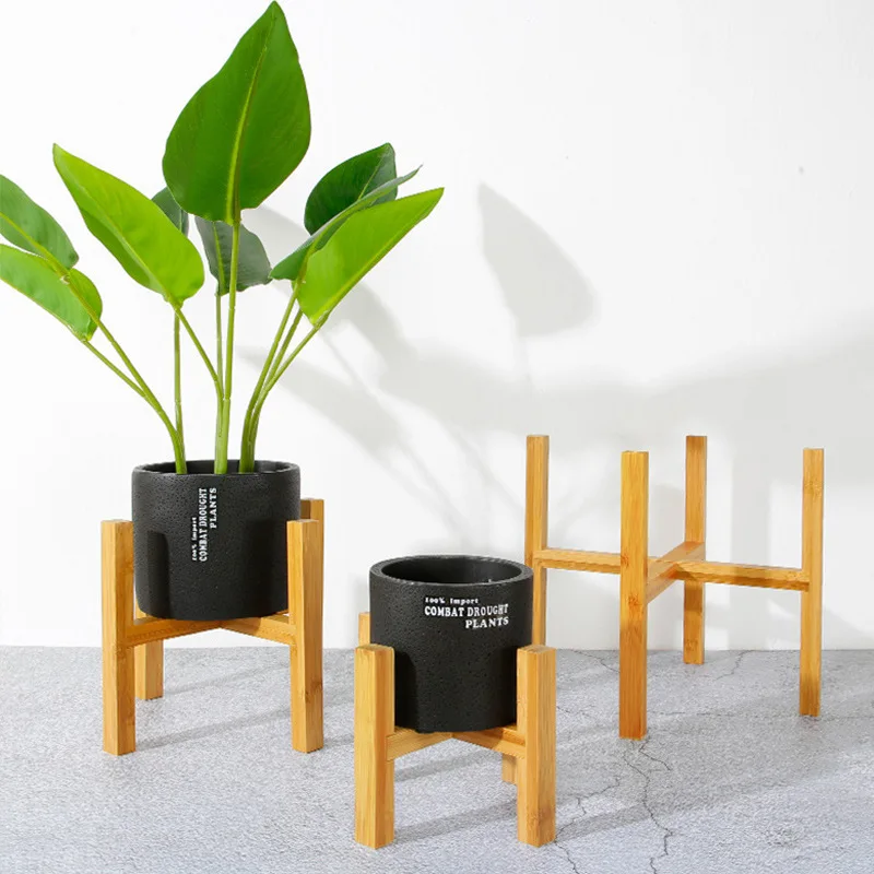 Подставка для растений деревянный поднос комнатных и уличных цветов