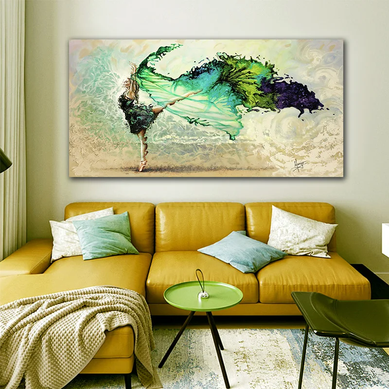 Картина на холсте Девушка-Танцовщица 140-70 см | Дом и сад