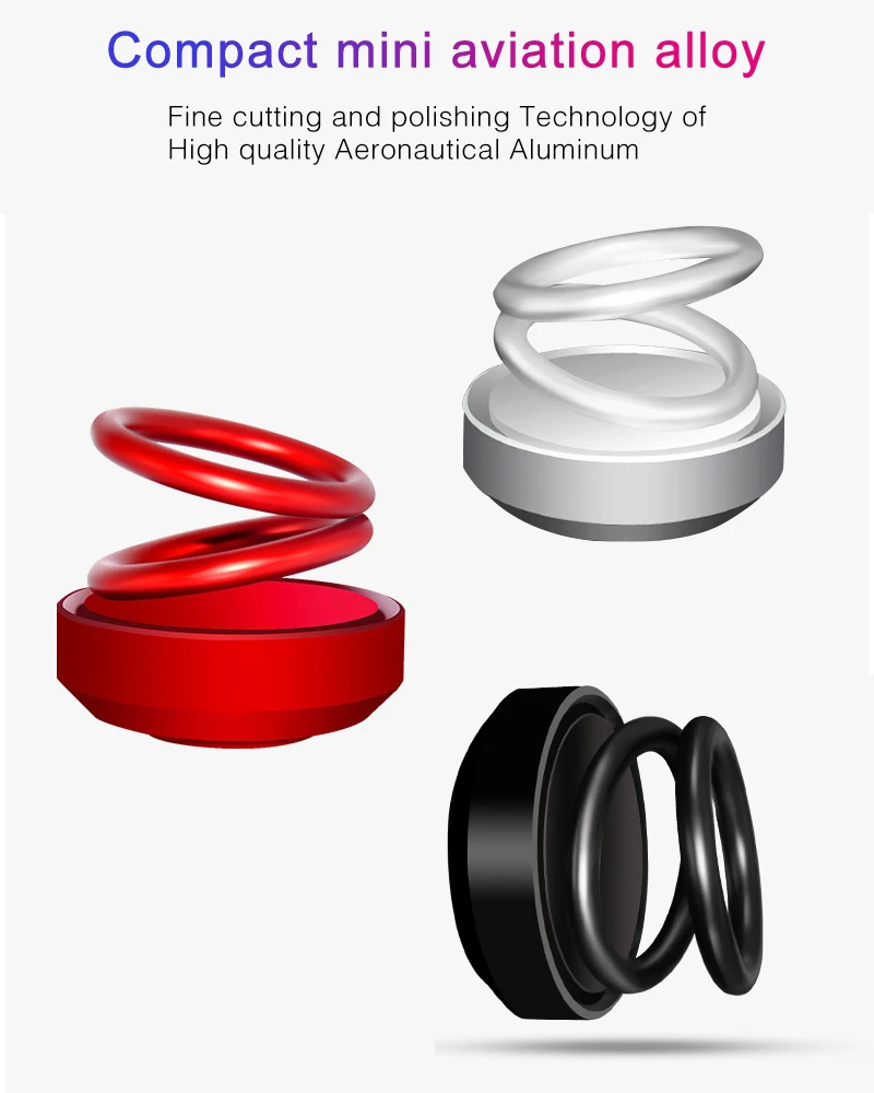 

Car Aromatherapy Air Freshener Double Rings Rotary Suspension Rotating Dashboard Interior Car Auto Diffuser Perfume