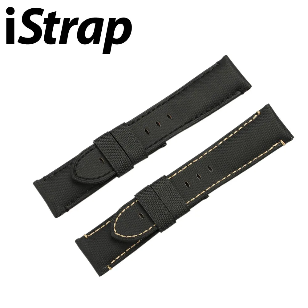 iStrap Watch Straps Accessories 22mm Bands Leather Strap Vintage Watchband For Pane rai | Наручные часы