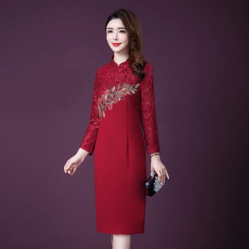 2021 Осень Новые Популярные ветер личность вышитый дизайнерский красный комплект