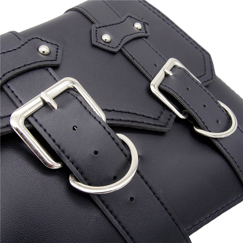 

Motorcycle Waterproof Bag Motorcycle Saddle Bags Pu Leather Motorbike Side Tool Bag out door Luggage For Sportster XL 883 1200