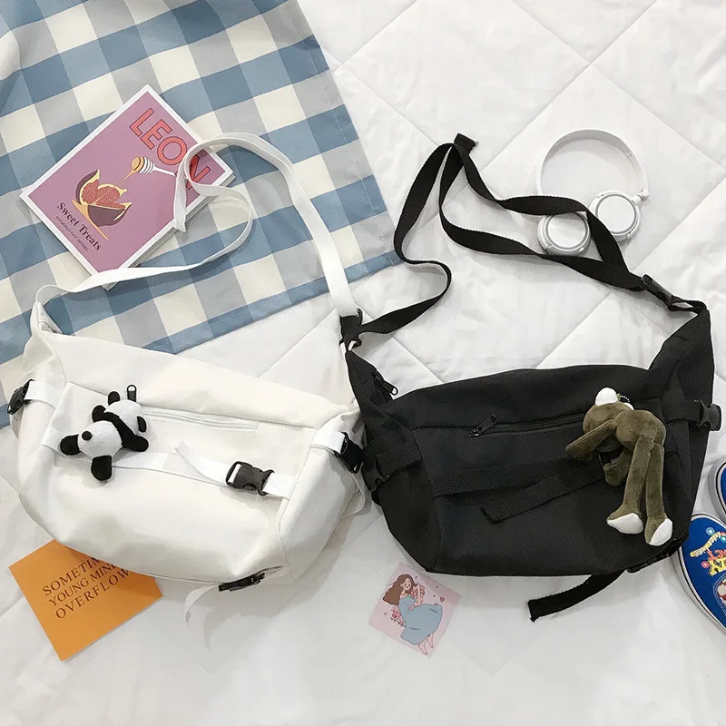 

Ladies Canvas Shoulder Bag Shopping Bag Cotton Fabric Groceries Handbag Handbag Girl School Bag Messenger Solid Color Canvas Bag