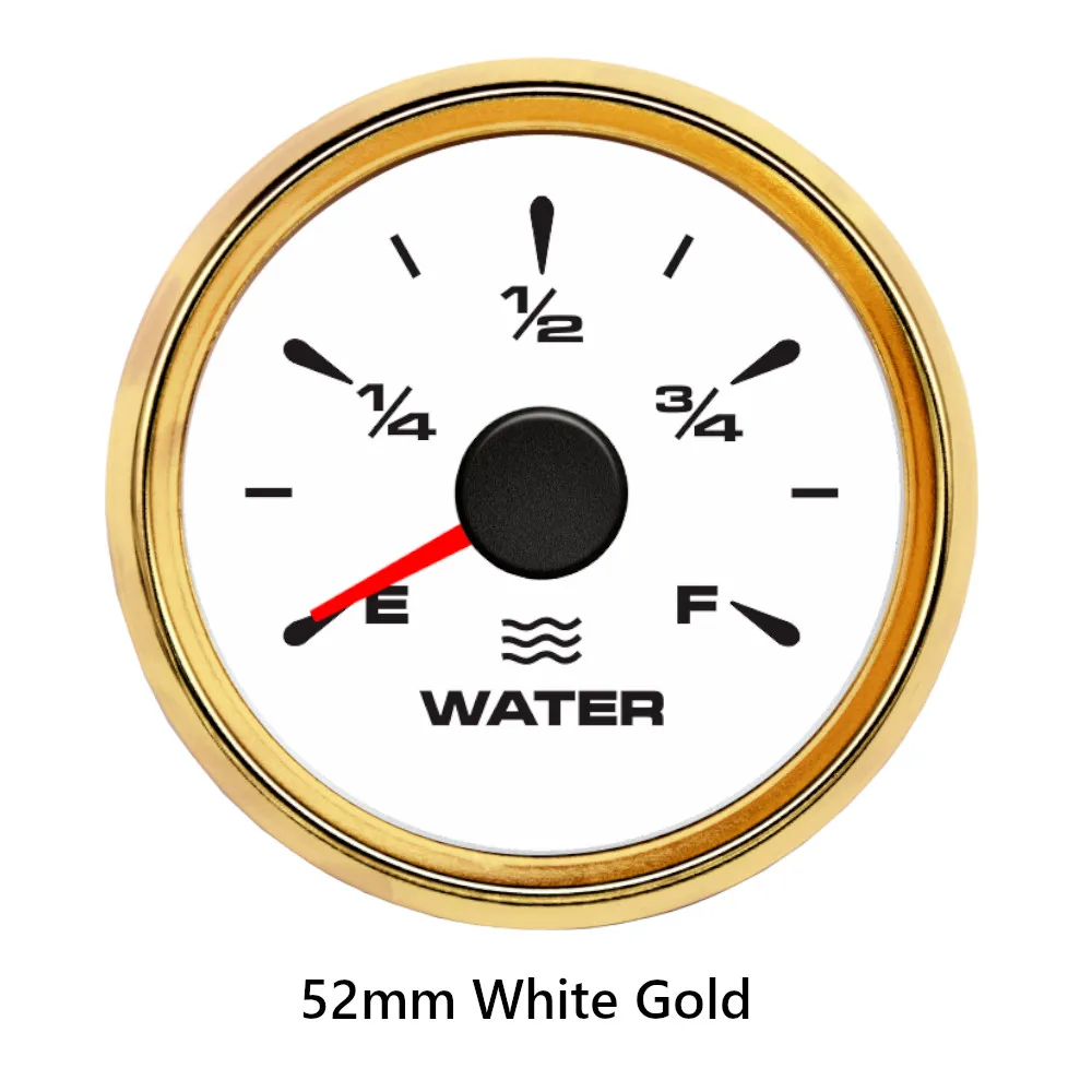 Датчик уровня воды для автомобиля лодки 52 мм 2 дюйма 12 В 24 8 цветов подсветка