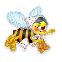 dawasaru honeybee granny funny car sticker personality decal laptop truck motorcycle auto accessories decoration pvc13cm12cm