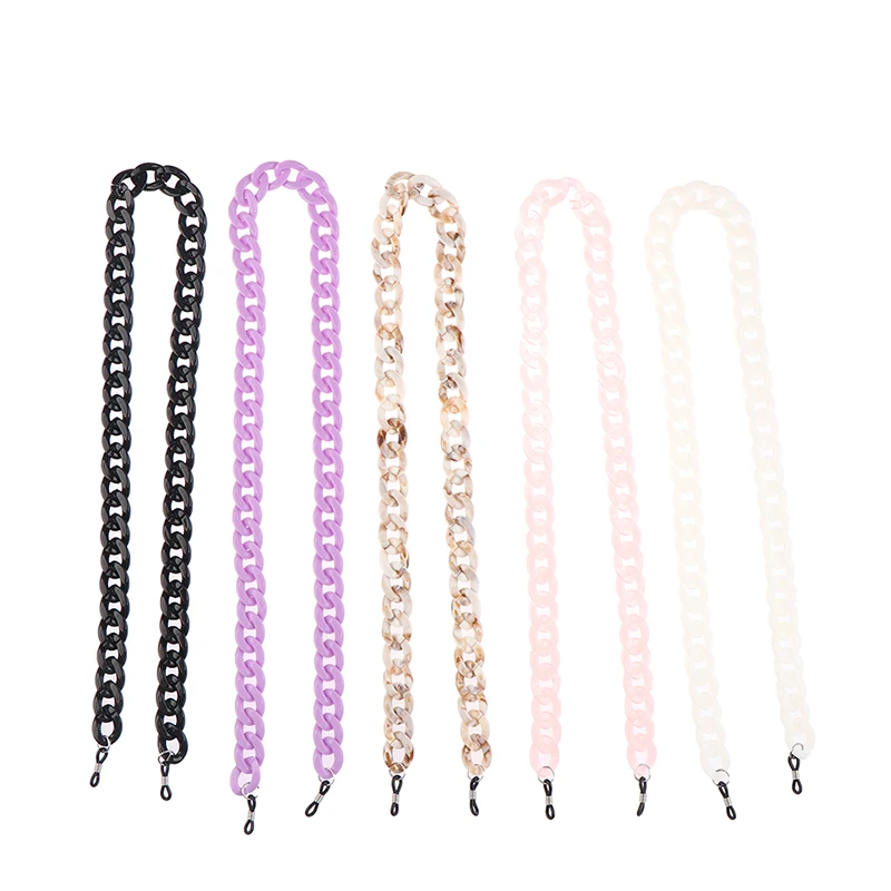 

1PCS Chic Women Sunglasses Chain Acrylic Reading Glasses Chains Hanging Neck Cords Holder Eyeglasses Strap Lanyards