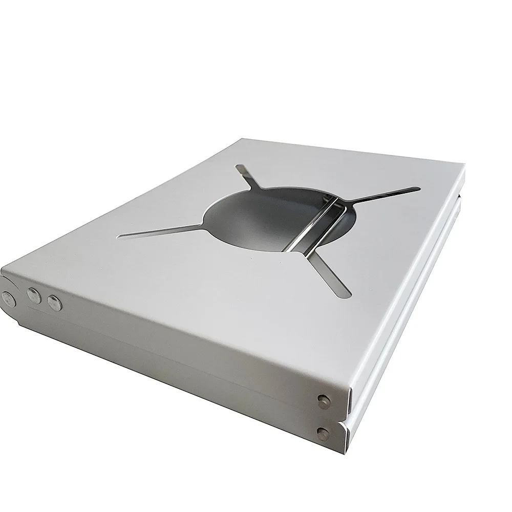 Кемпинговый стол складной кронштейн для плиты держатель из алюминиевого сплава с изоляцией от тепла и сумкой для хранения на открытом воздухе.