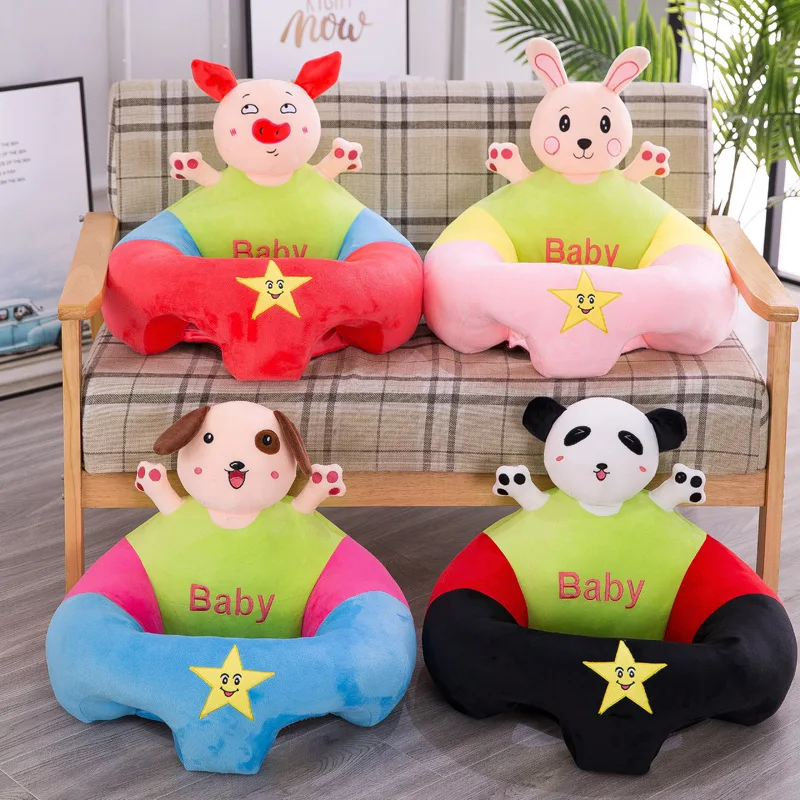 

Hot Creative Cartoon Baby Anti-fall Learning Chair Portable Infant Seat Cartoon Sofa Comfortable Soft Play Learning Seat