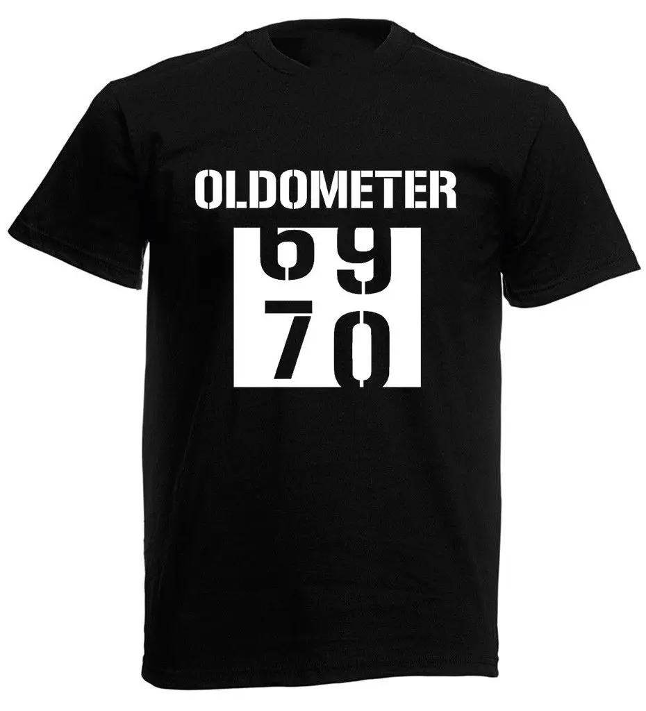 Oldometer 70 футболка Веселая шутка мужские ые подарки на день рождения идеи для